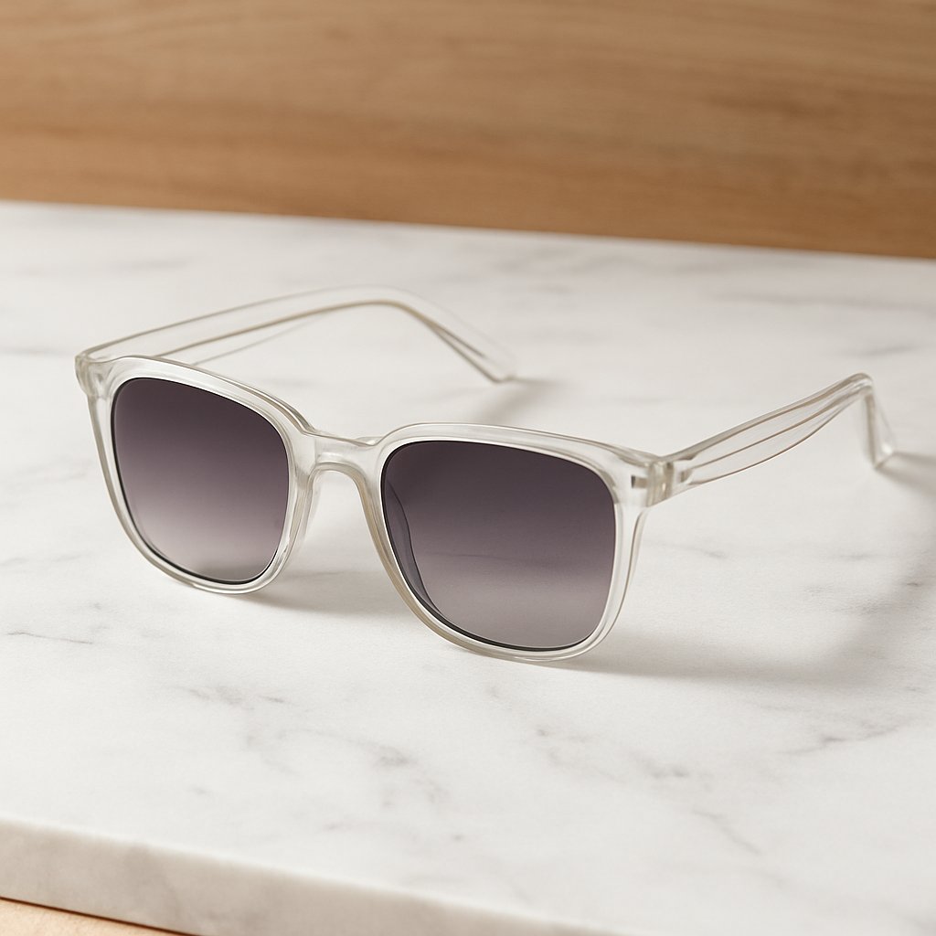 Obsidian Smoke Clear Frame Rectangle Sunglasses – Brotlen